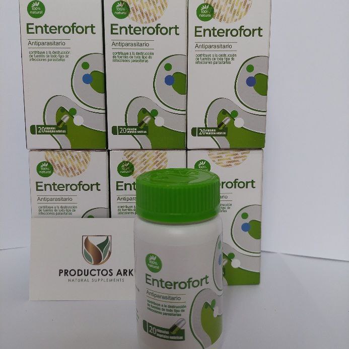 ENTEROFORT  EFICAZ PARA ELIMINAR LOS HELMINTOS 6 PACK